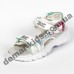 Детские босоножки Lilin Shoes B058-1-1 бело-серебряные большие